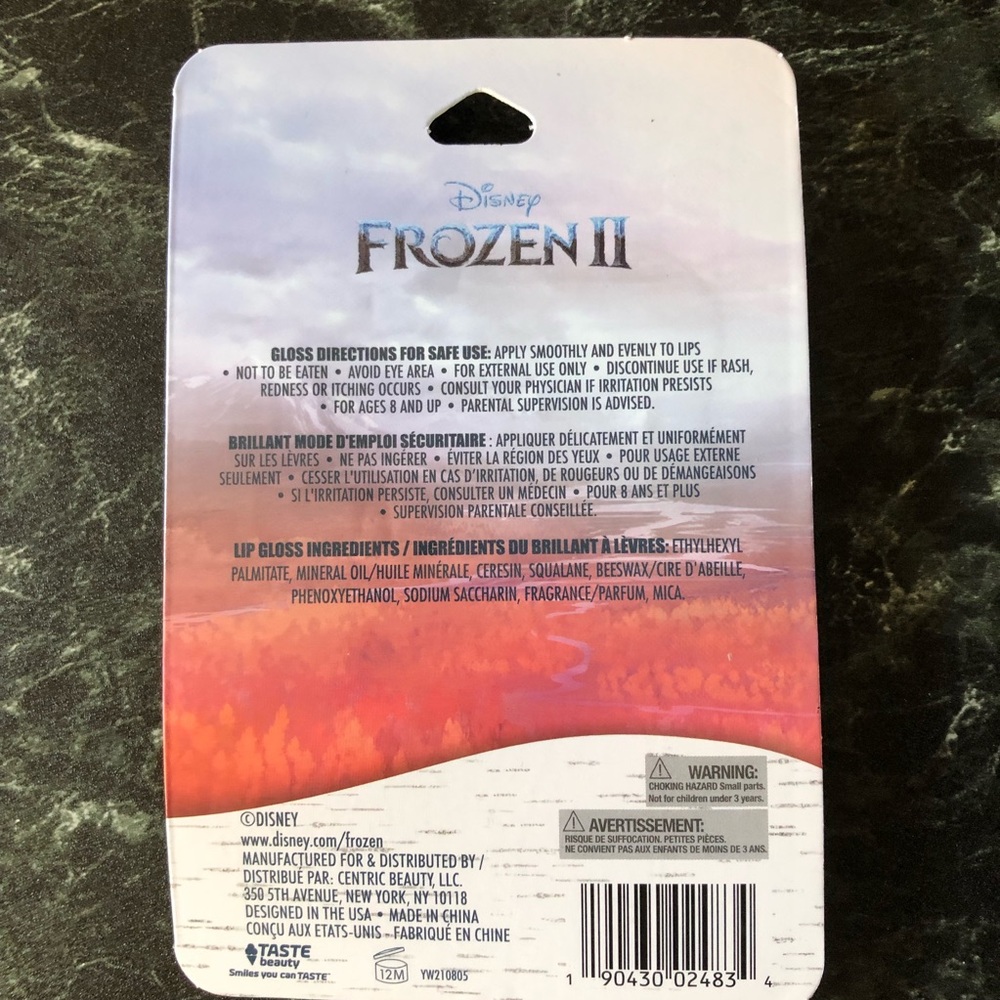 Set of 3 Disney Frozen 2: 0.10 oz Snowberry Flavored Lip Gloss - Picture 4 of 11
